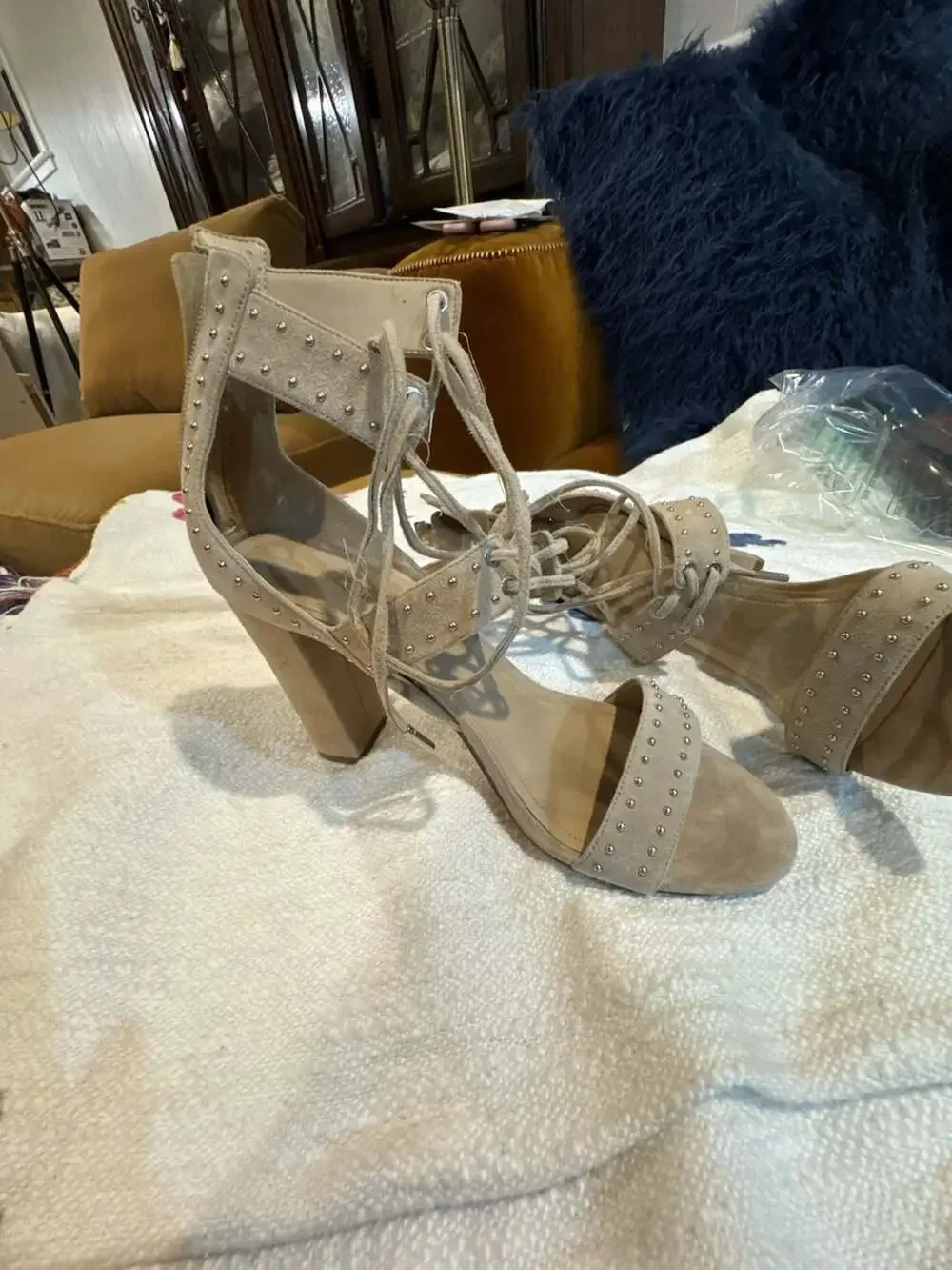 Women's Kendall And Kylie Block Heels Size 9.5 New...